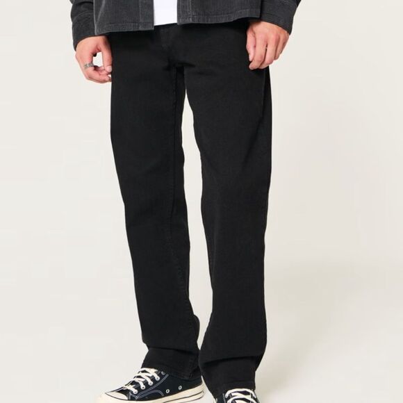 HOLLISTER - Black Loose Fit Jean - Picture 1 of 5
